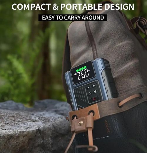 Car Battery Charger Jump Starter with Air Compressor, Jumper Box for Car Battery Portable Booster Jump Pack