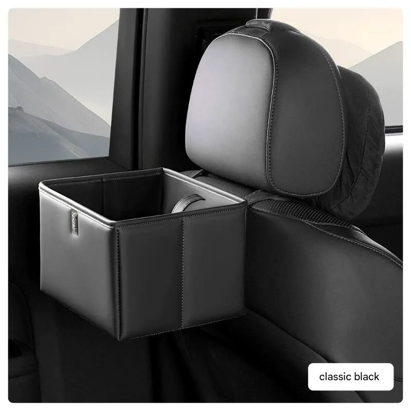 Car Trash Can, Car Interior Storage Box, Multi-functional Foldable Storage Box, Rear Seat Car Storage Accessories