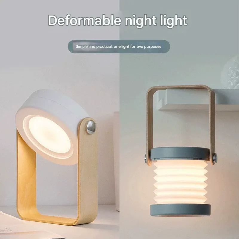 New LED Lantern Light – Creative Foldable Eye-Caring Desk Lamp | Novelty Home Gift & Ambient Lighting