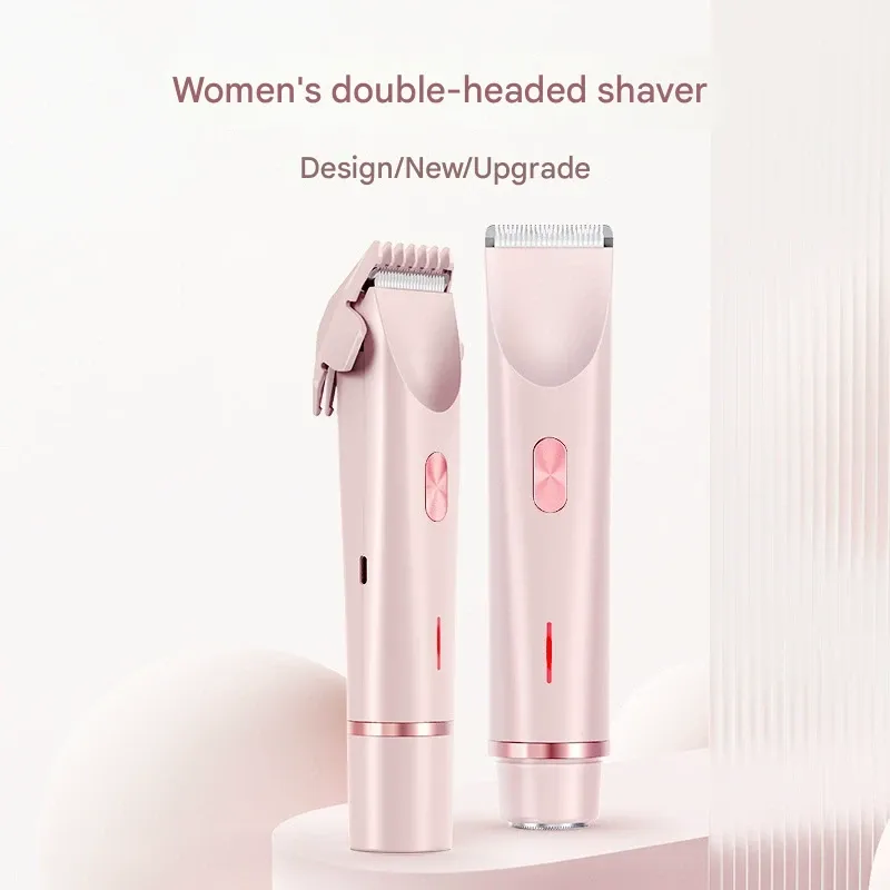Women's Dual-Ended Hair Removal Device, Electric Hair Remover, Trimming Hair Clipper