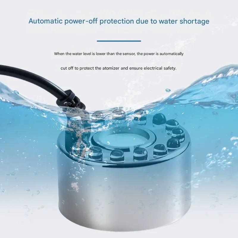 Multi-Function Rockery Fog Maker with Color LED Lights - Waterproof Ultrasonic Mister for Ponds, Fish Tanks, and Fountains