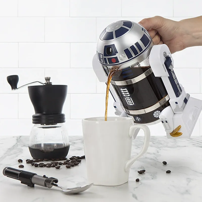 Star Wars R2-D2 Robot Mini Home Hand Drip Coffee Maker - Coffee Pot  Thermal Carafe  Moka Pot  French Press