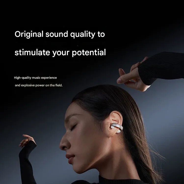 Soundcore AeroClip Open-Ear Bluetooth Earphones - Wireless Clip-On Design