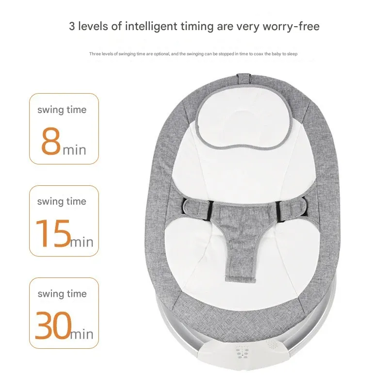 Baby Sleep Miracle  - Electric Infant Rocker with Soothing Motion | 2-in-1 Bassinet & Feeding Chair | Hands-Free Comfort for Newborns