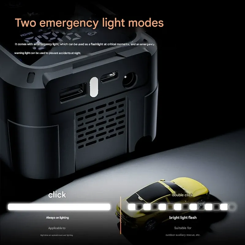 Portable Car Air Pump for All-Terrain Vehicles and Bicycles