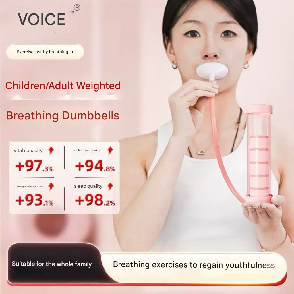 Breathing Dumbbell  Abdominal Breathing Exerciser for Core Strengthening & Lung Capacity  For Men & Women - Home Gym Essential