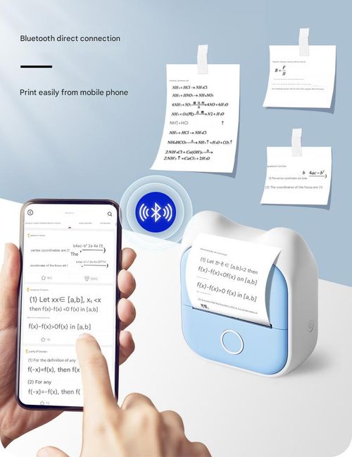 Phomemo T02 Mini Thermal Label Printer – Compact Portable Printer for Home Use, Ink-Free Mistake-Correction Printer