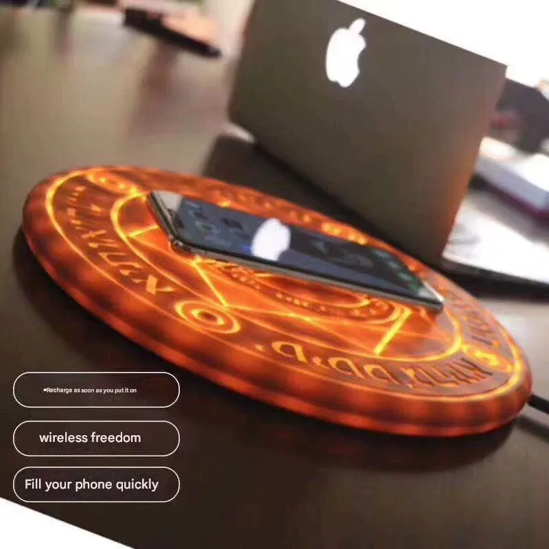 Magic Circle Wireless Charger – 10W Fast Charging with Sound Effects  Bring the Magic Home