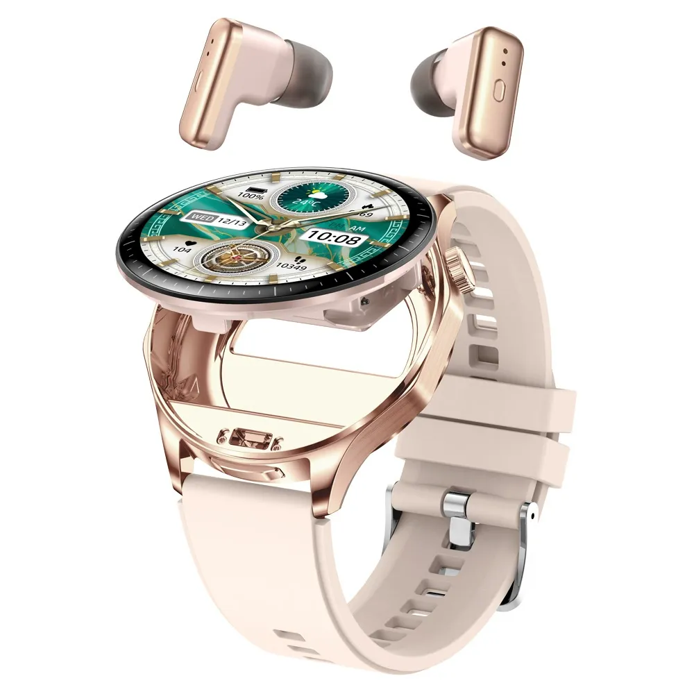 T98 2-in-1 Earbuds & Smartwatch - Sports Watch with Sleep Monitoring, Long Battery Life, and Bluetooth Call Function