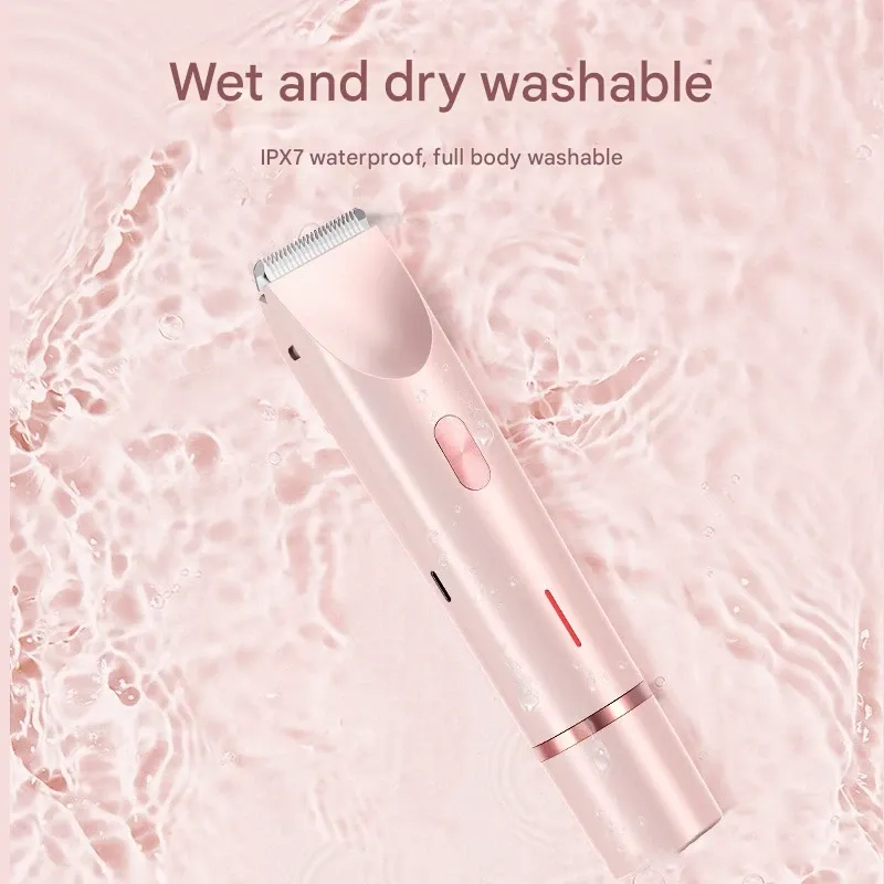 Women's Electric Hair Trimmer - Safe for Bikini Area  Underarms & Full Body | Anti-Cut Technology