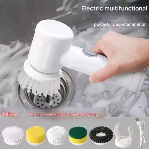 Multi-function Electric Cleaner  Household Kitchen Brush for Non-Stick Oil Cleaning  Electric Pot Scrubber for Degreasing and Descaling