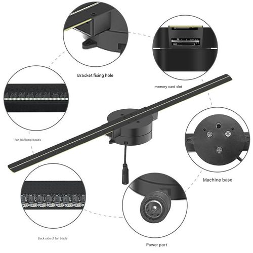 3D Holographic Fan-Based LED Display