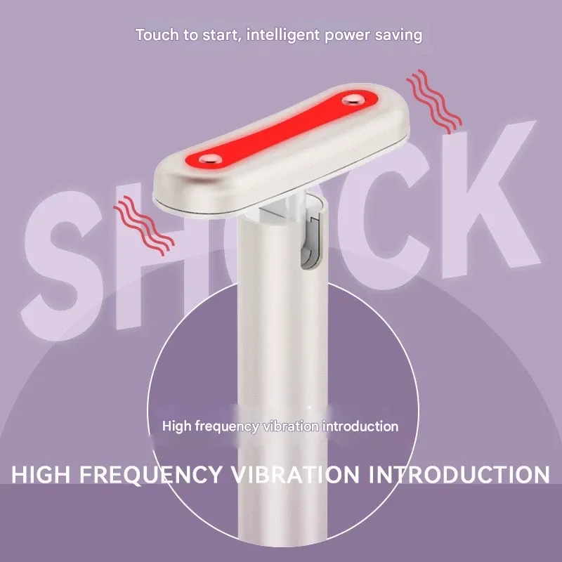 EMS Microcurrent Eye Massager – Lifting & Firming Red Light Therapy Device for Eye Cream Absorption  Home Use Beauty Tool
