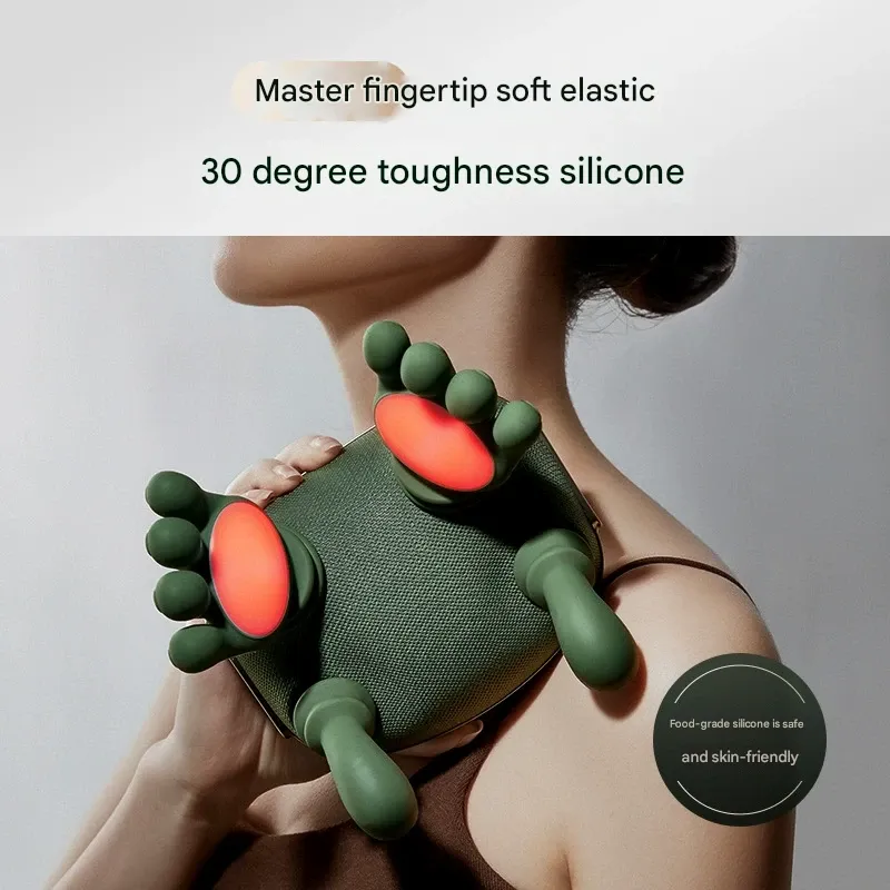 Elephantos N7 Master Neck & Shoulder Massager - Cervical Spine Massage Device for Trapezius Muscle Relief (Ideal Birthday Gift)