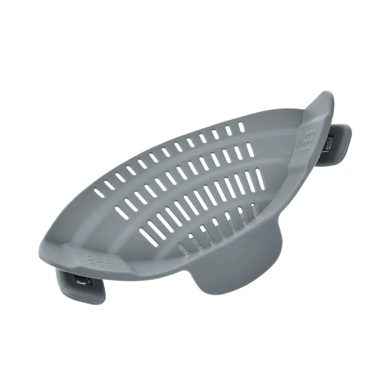 Kitchen Silicone Water Drainer  Pot Edge Water Baffle  Wide-Mouth Vegetable Noodle Filter