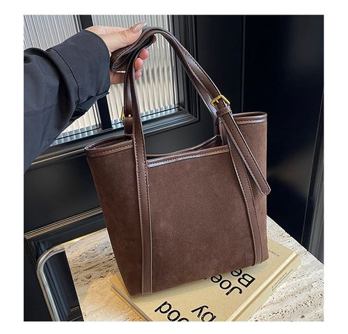 🔥2025 HOT Luxury Vintage Tote Premium Suede Texture! Minimalist Commuter Design, Convertible Shoulder and Hand Carry - The Ultimate Versatile Bag✨ Instantly Elevate Your Style from Office to Date Night!