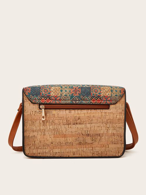 2025 New Large Crossbody Bag, Printed Bohemian Messenger Bag