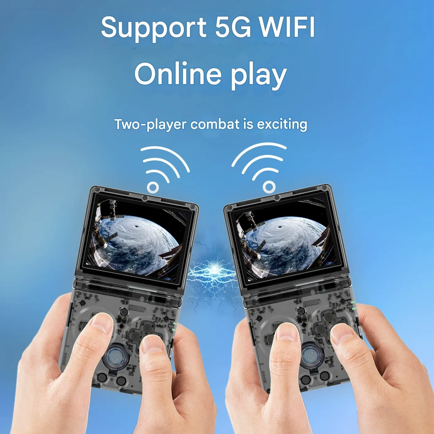 Retro Flip-Fold Handheld PSP Game Console - Wireless Multiplayer Portable Gaming Device