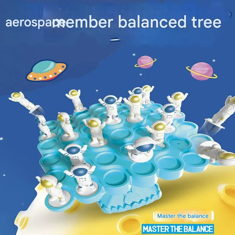 Sensory Integration Training Toy - Astronaut Balance Blocks for Early Learning, Focus and Hand-Eye Coordination
