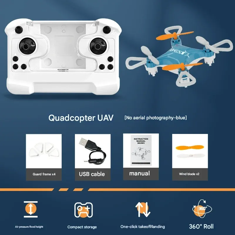 Mini Drone - Easy for Beginners! Auto-Hover + 360° Stunt Flips, Fun for Kids & Adults!