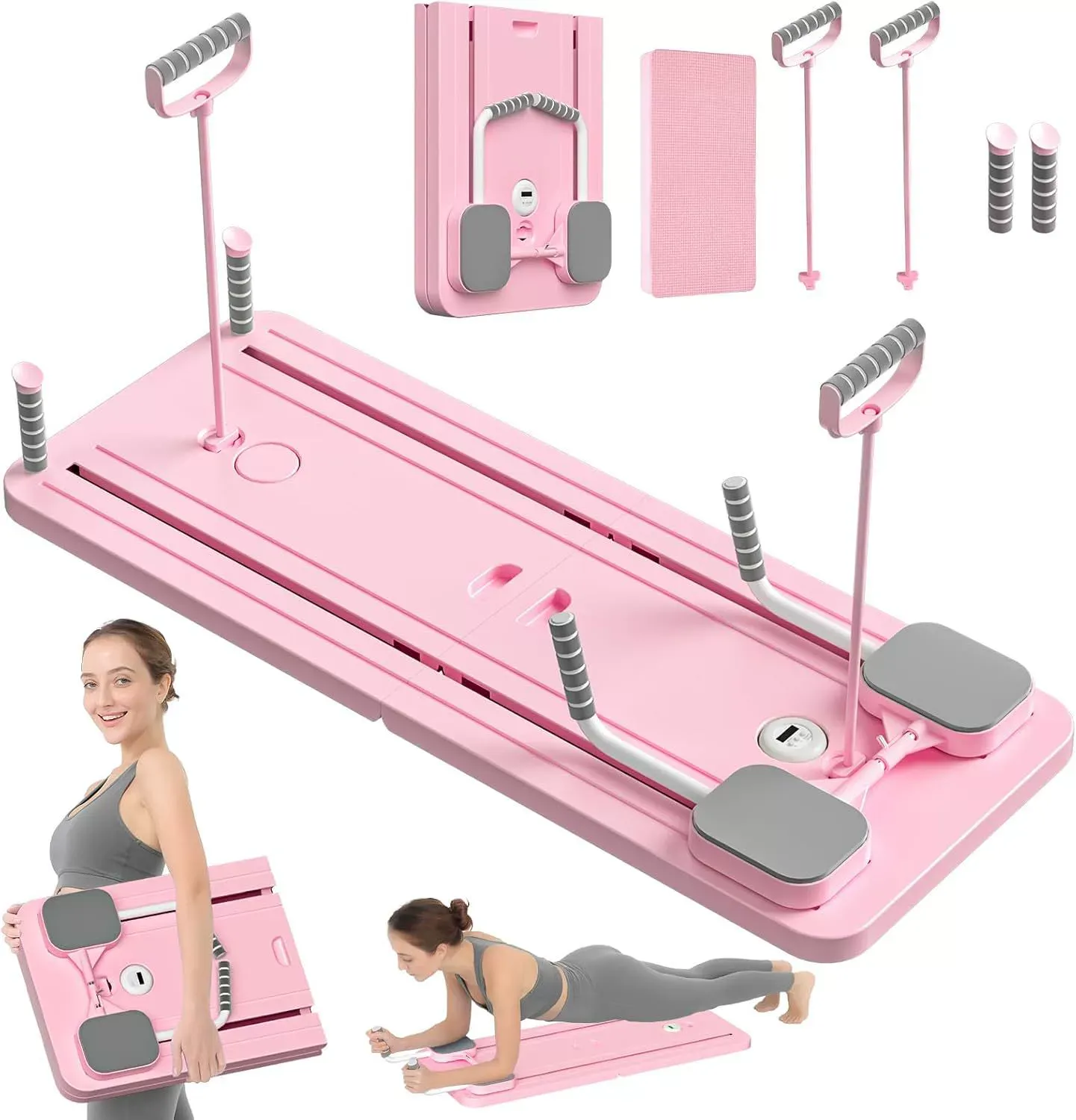 Multi-Functional Pilates Board - Abdominal & Plank Workout Board for Home Yoga Exercise and Fitness Training