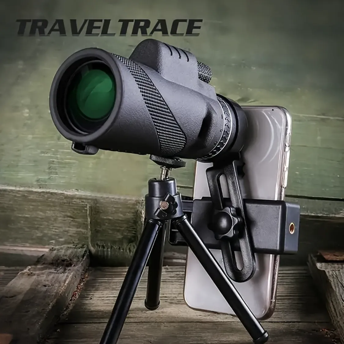 80x100 Monocular Telescope, High-Powered HD Low Light Vision for Adults, for Outdoor & Concert Use