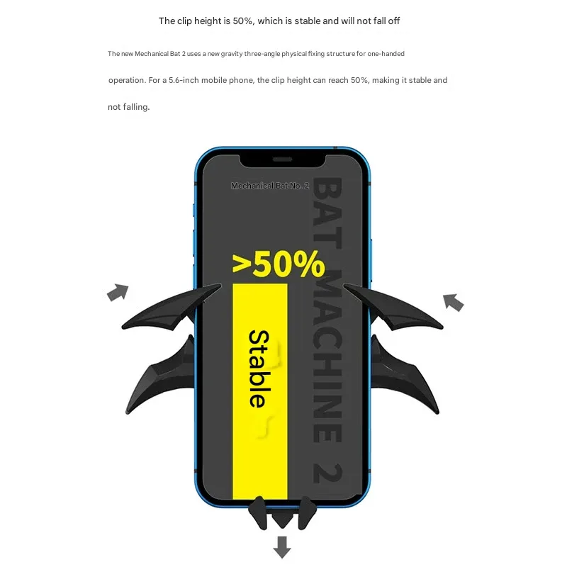 Bat Gravity Car Phone Holder Cartoon Air Vent Navigation Stand Universal Phone Mount