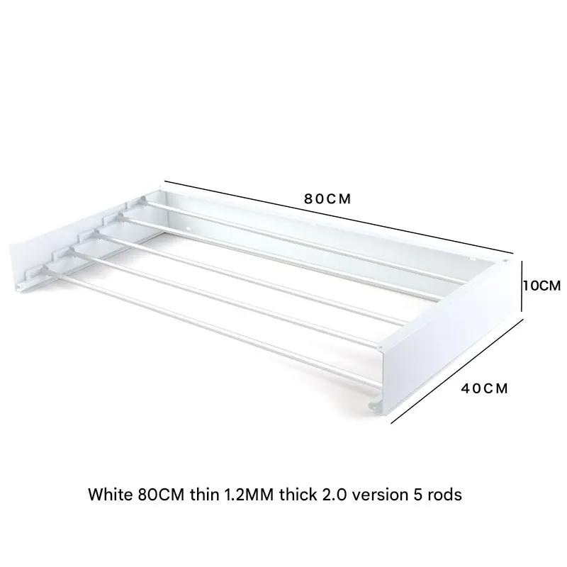 Hideaway Design   Bestseller Bathroom Towel Rack   Minimalist Wall Mounted Drying Rack   Flush Folding  Dual Mode  Towels Clothes