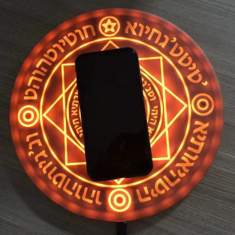 Magic Circle Wireless Charger – 10W Fast Charging with Sound Effects  Bring the Magic Home