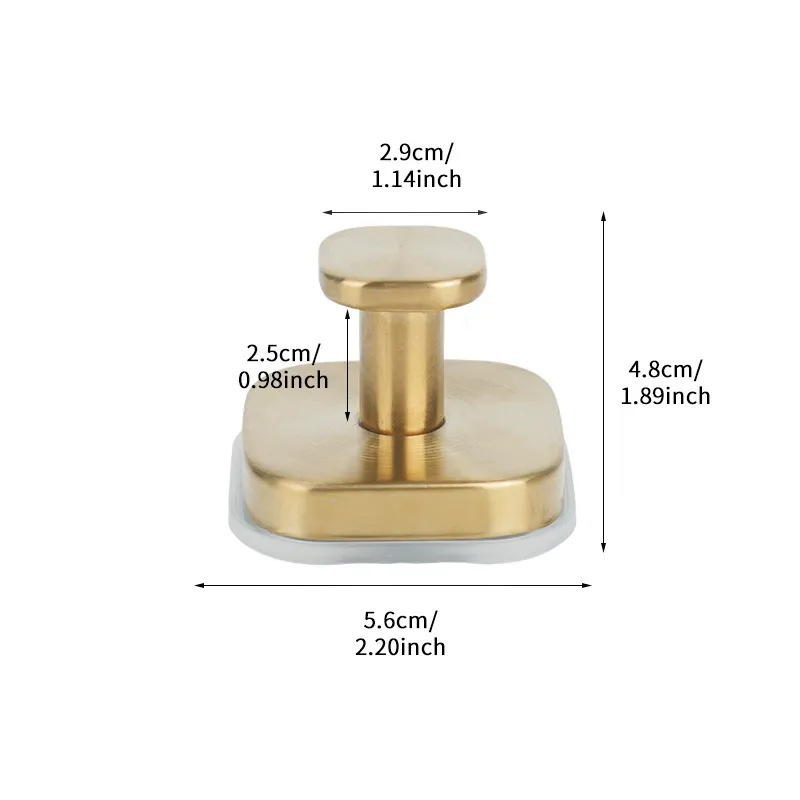 （Two packs）Heavy-Duty Suction Hook (304 Grade Stainless Steel)  Secure Bathroom Hook, No Drilling or Residue  Strong Vacuum Grip Hook for Hanging Robes and Towels