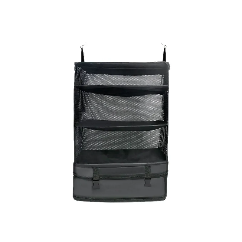 Foldable Travel Clothing Organizer, Hanging Layered Wardrobe Storage Bag, Convenient Dormitory Storage Pouch