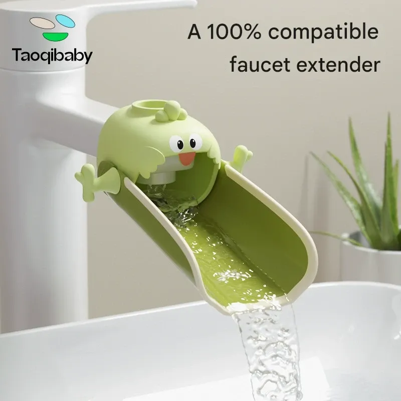 Taoqibaby Universal Faucet Extender - Temperature-Sensitive Color-Changing Extended Anti-Splash Hand Washer for Kids
