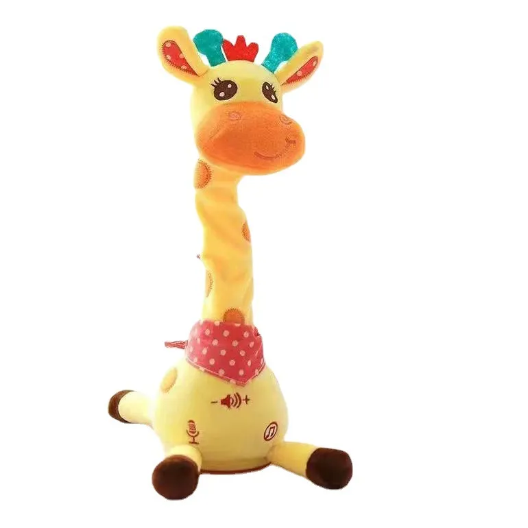 New Volume-Adjustable Swing & Dance Plush Giraffe Toy – Cute Singing Stuffed Animal  Perfect Gift for Kids