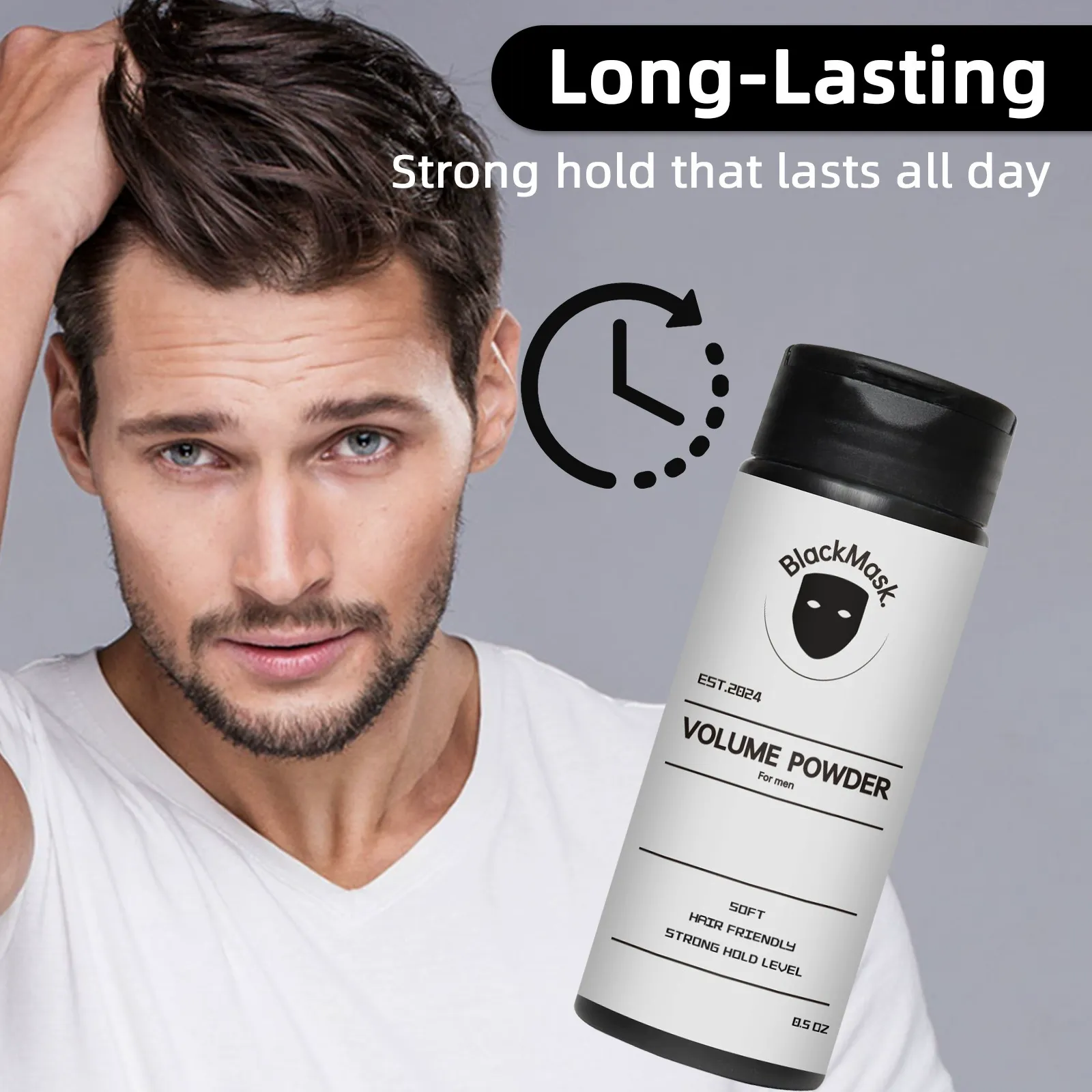 Volumizing & Texturizing Hair Powder: For Fluffy, Oil-Free Styles with No Visible Part