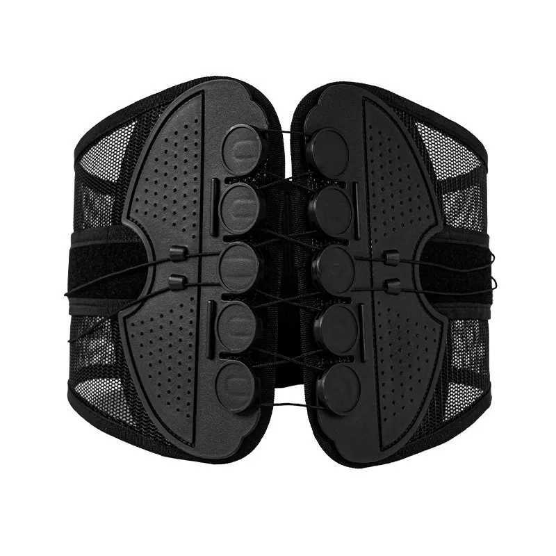 Bestseller Dual-Strap Lumbar Support Belt – Adjustable Waist with Breathable Mesh & Pulley Cord System