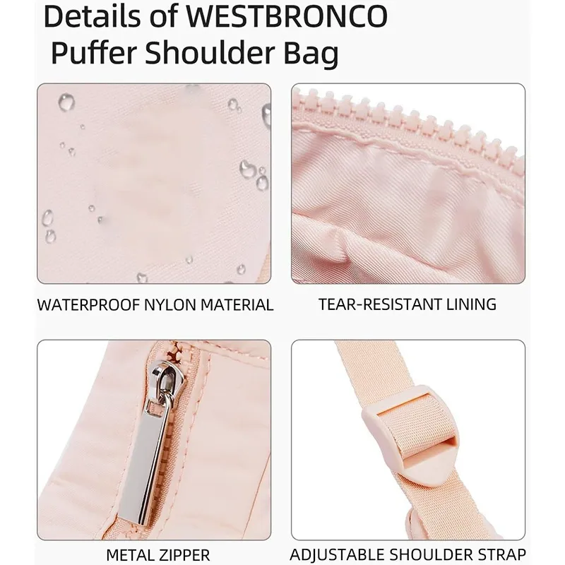 Five season home Essential Pocket Fits 330ml Soda Can Moon Bag Spring Edition Adjustable Dual-Strap Nylon Crossbody Luxury Designer Handbag