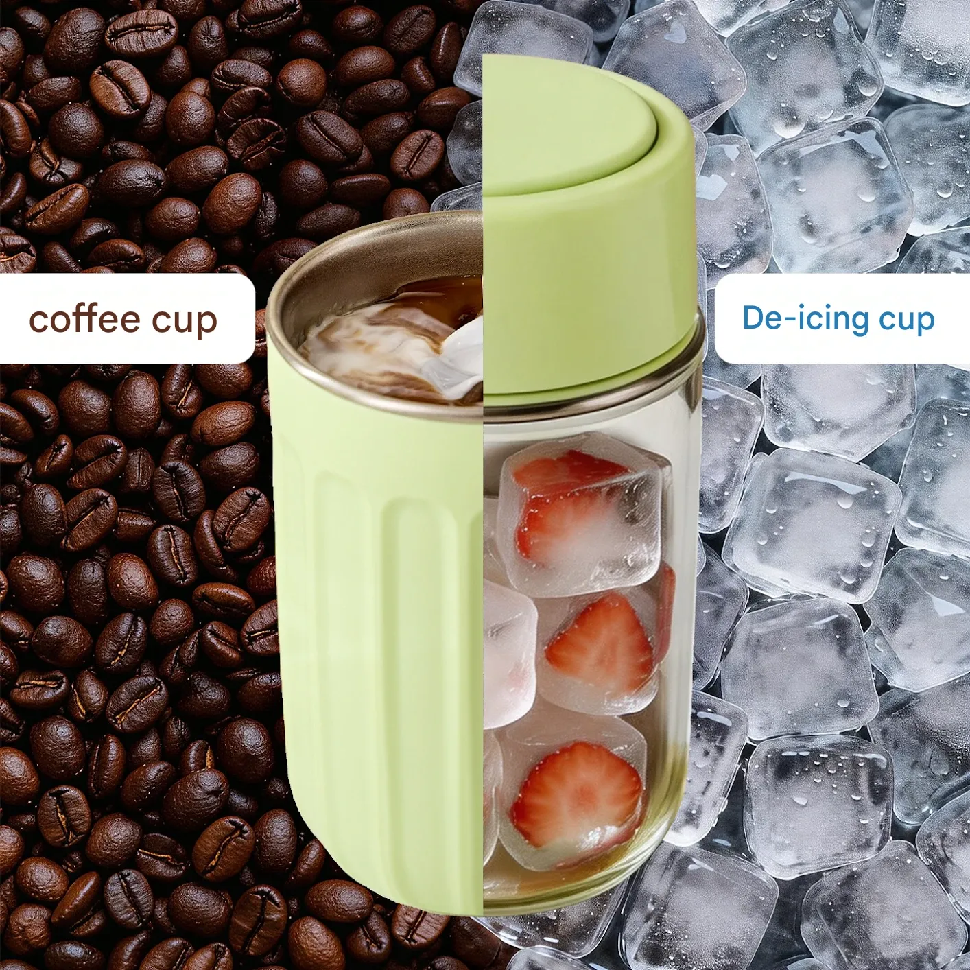 One-press push-release ice maker cup  Outdoor fitness cooling ice cube coffee cup