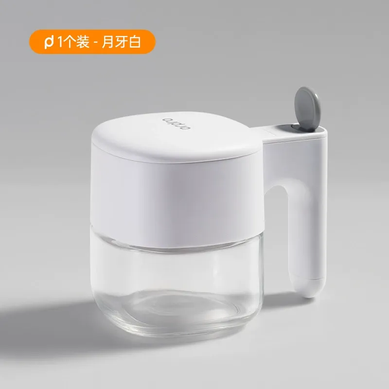 Automatic opening when spoon is removed   Kitchen storage containers for salt, spices