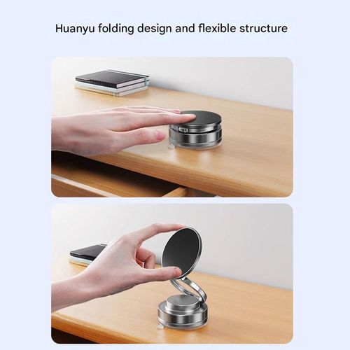 Magnetic mobile phone holder rotating folding vacuum suction cup support car selfie live office desk wall central control