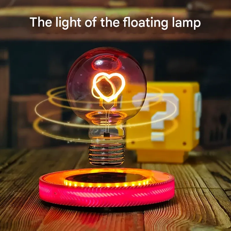 Maglev Heart Light ✨ | Wireless Floating Night Lamp | Ultimate Desk Mood Enhancer | Perfect Gift Choice