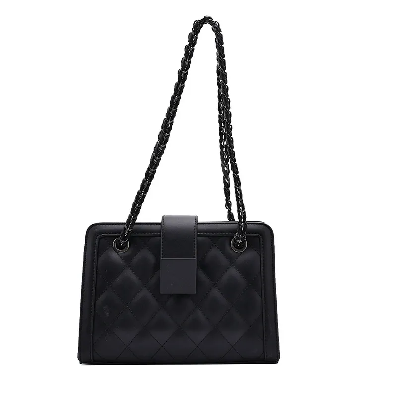 Autumn Winter New Korean Style Diamond Quilted Shoulder Bag Fashion Trendy Chain Crossbody Bag