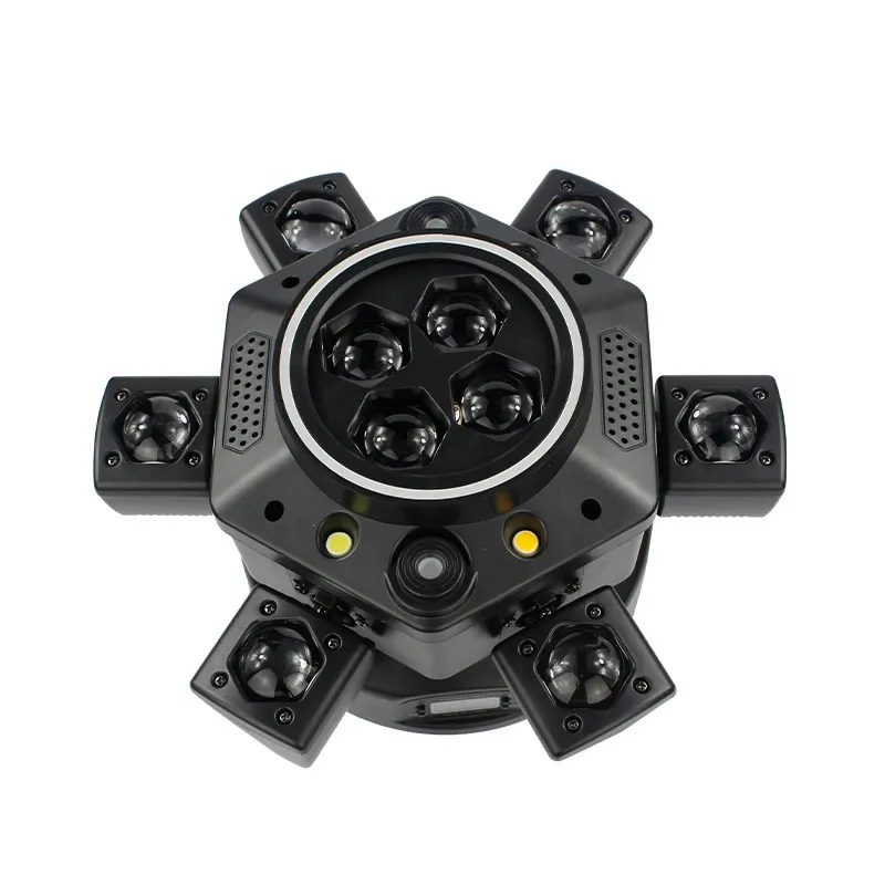 6-Arm Bee-Eye Small Diamond Laser Moving Head Light with Halo Effect and Strobe