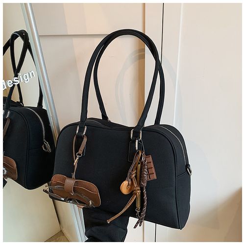 2025 New Commuter Tote Bag - Versatile Vintage Matte Shoulder, Handheld & Underarm Boston Bag with Large Capacity