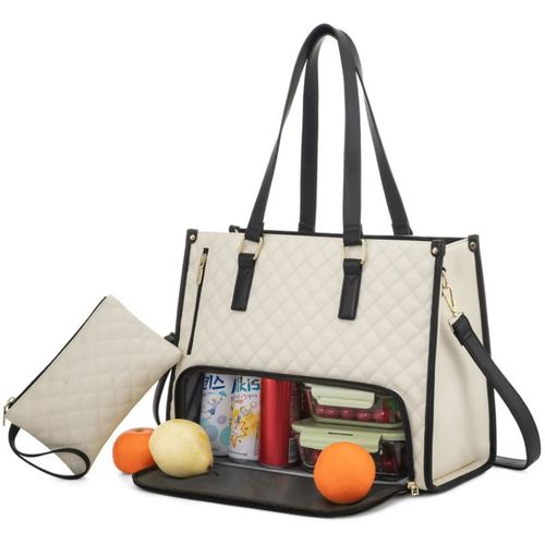 New arrival women's insulated lunch box women's crossbody computer dual-purpose bag