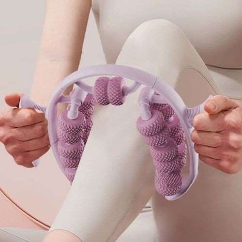 2025 New Yoga Wheel Ring Leg Roller - Deep Leg Muscle Relief Massage Tool Fitness Sports Aid