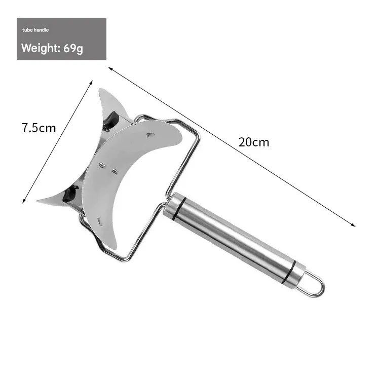 Stainless steel dumpling wrapper cutter, kitchen dough cutter set, manual dumpling wrapper mold