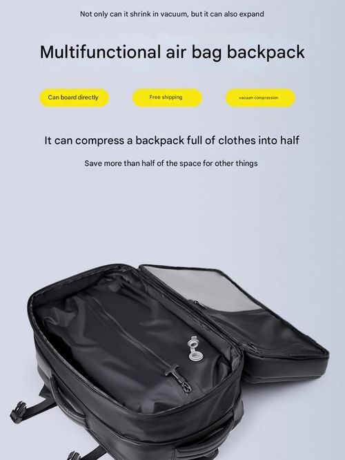 Business backpack men's backpack vacuum compression computer bag large capacity multi-function expansion lightweight travel