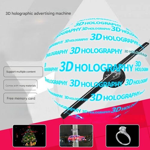 3D Holographic Fan-Based LED Display