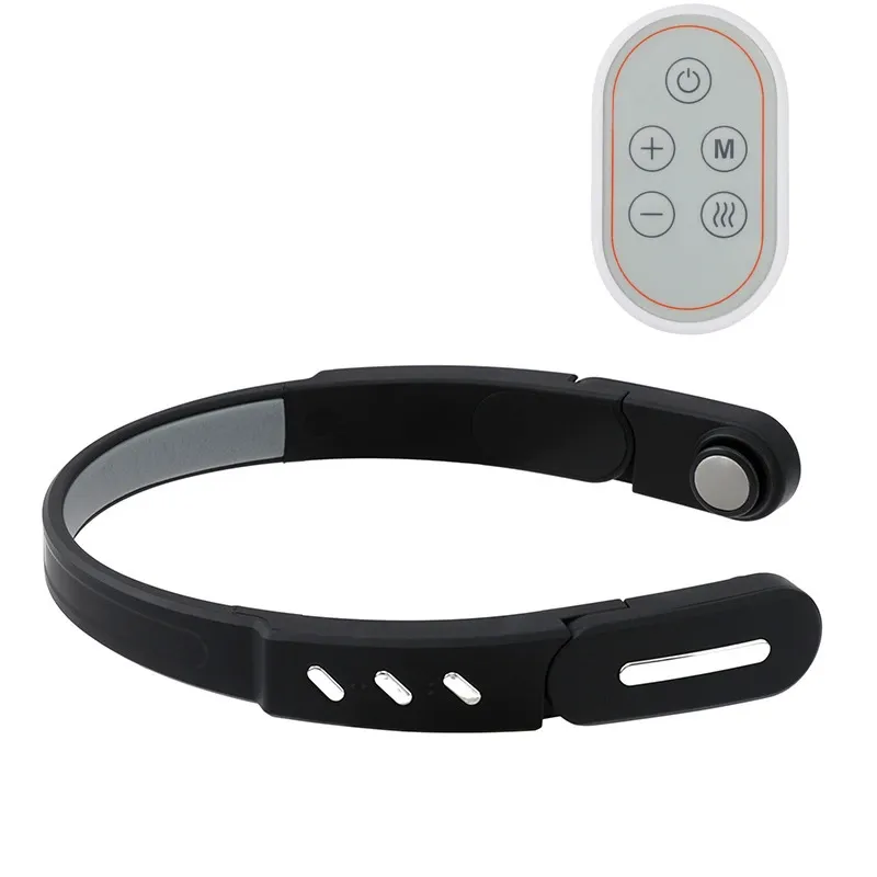 Head & Temple Massager - EMS Microcurrent, Vibration, Heat Therapy for Relaxation & Refreshment