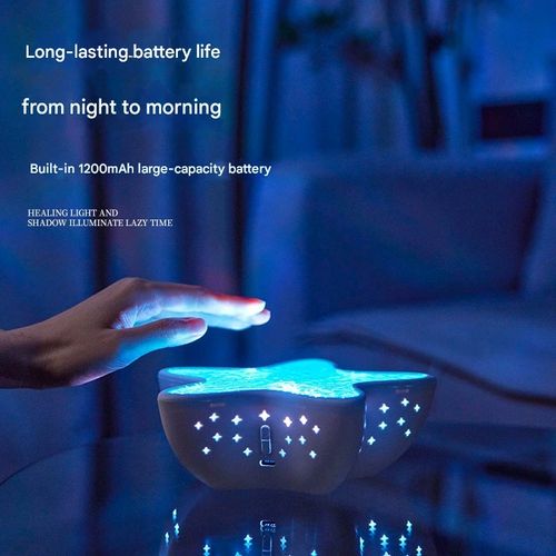 2025 New Release Starfish Night Light Projector  5-Point Star Mood Lamp with 7-Color Changing  Best Gift - Novelty Sleep Companion Ambient Light
